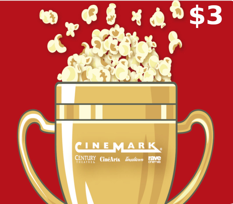 

Cinemark Theatres $3 Gift Card US