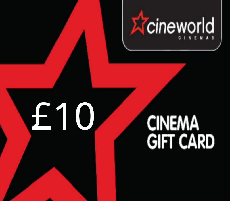 

Cineworld Cinema £10 Gift Card UK