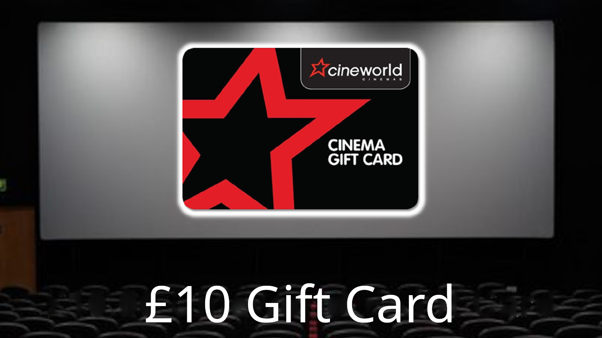 Cineworld Cinema £10.00 Gift Card UK
