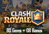 Clash Royale - 80 Gems + 08 Bonus Reidos Voucher