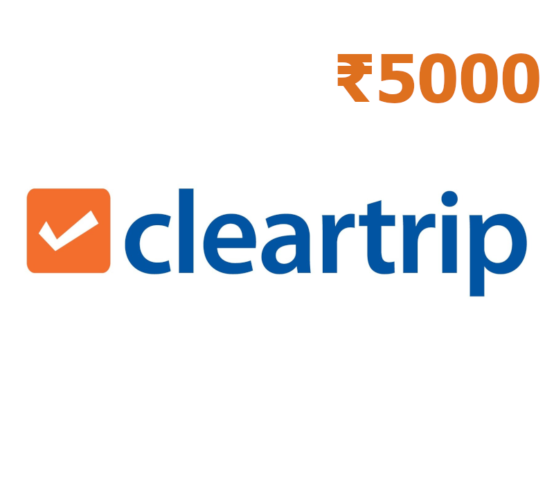 

Cleartrip Flights & Hotels ₹5000 Gift Card IN