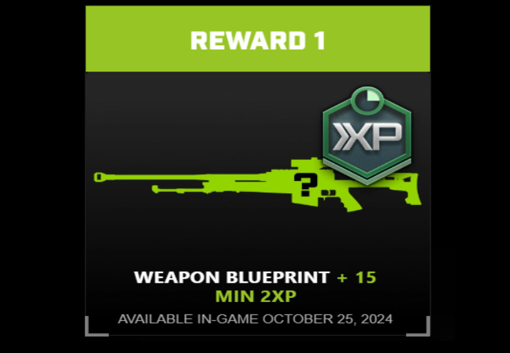 Call of Duty: Black Ops 6 - Reward 1 Weapon Blueprint + 15 Min Double XP DLC PC/PS4/PS5/XBOX One/Series X|S CD Key (valid till December, 2024)