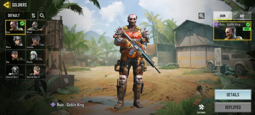 Call Of Duty: Mobile - Ruin - Goblin King Epic Operator Skin DLC Amazon Prime Gaming CD Key (valid Till February, 2024)