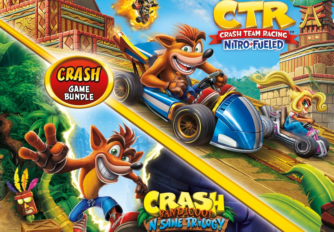 Crash Bandicoot Bundle - N. Sane Trilogy + CTR Nitro-Fueled AR XBOX One / Xbox Series X,S CD Key