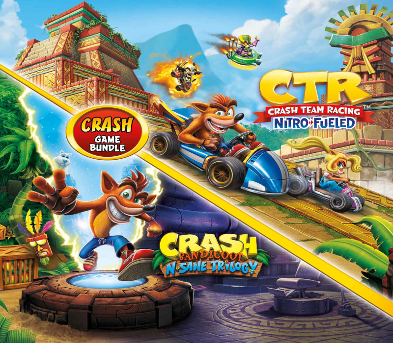 Crash Bandicoot Bundle - N. Sane Trilogy + Nitro-Fueled PS4 Account