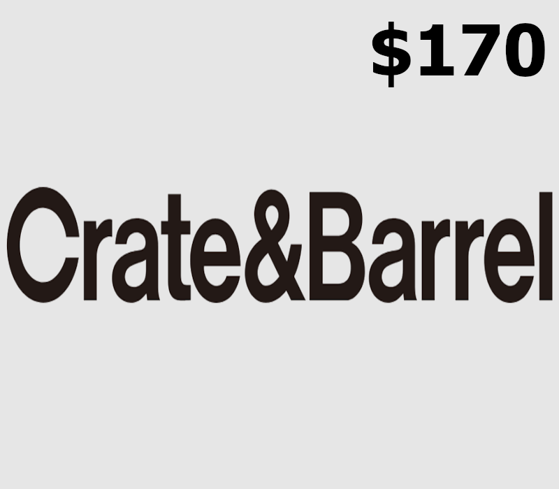 Crate and Barrel USD 170 Gift Card US