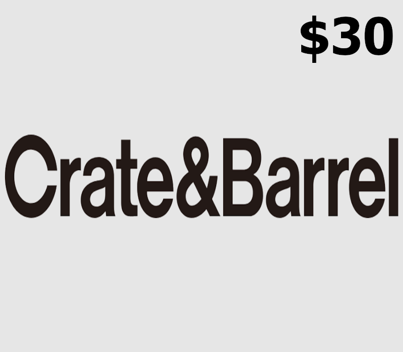 Crate and Barrel USD 30 Gift Card US
