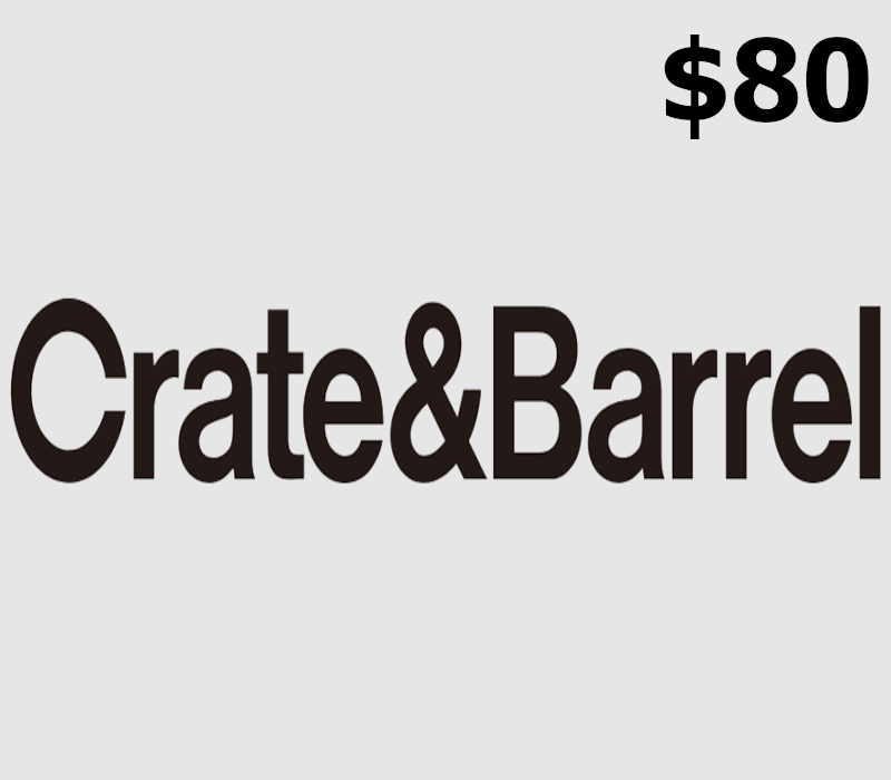 Crate and Barrel USD 80 Gift Card US