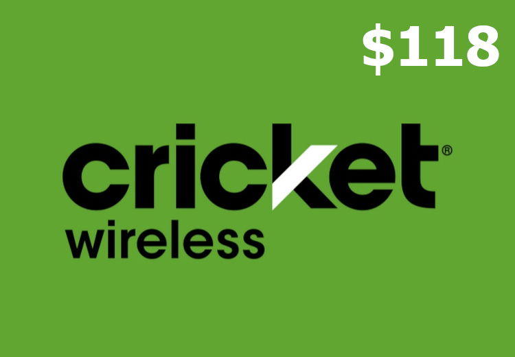 Cricket Retail $118 Mobile Top-up US