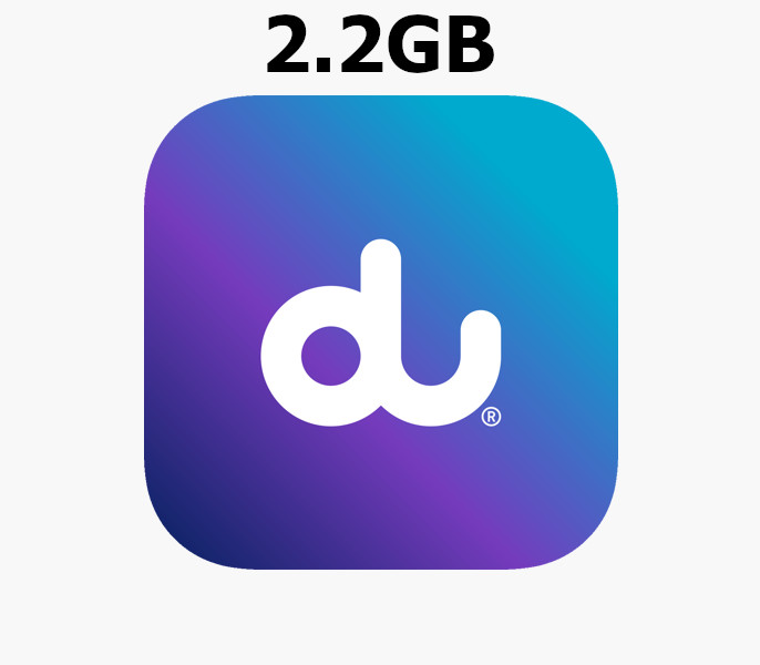 

Du 2.2 GB Data Mobile Top-up AE