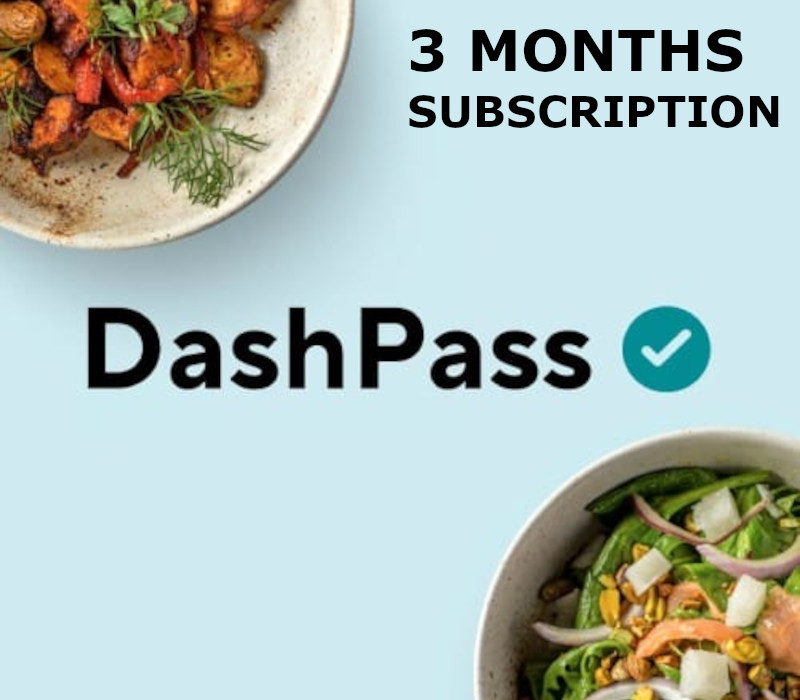 DoorDash DashPass 3 Months Subscription Card US