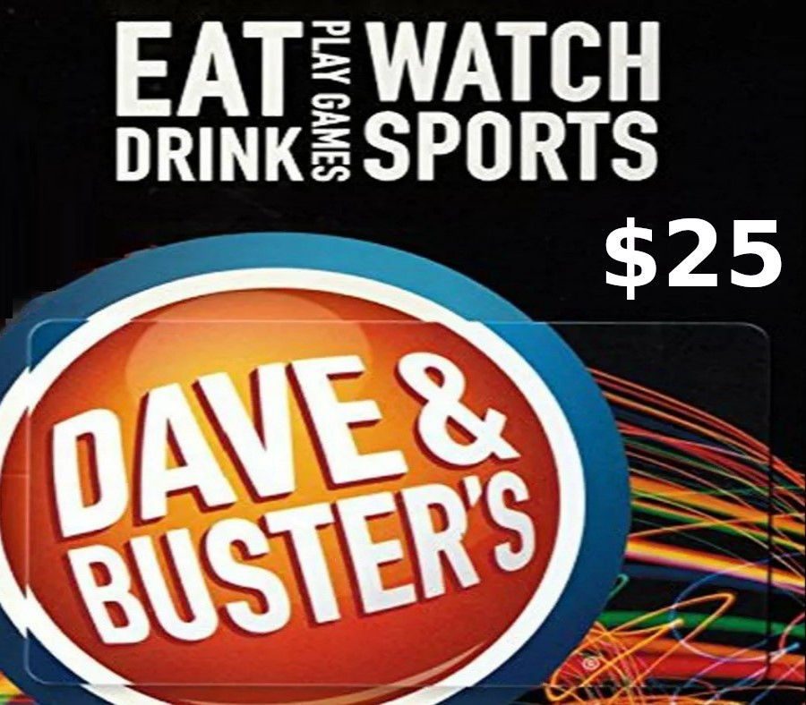 

Dave & Busters $25 Gift Card US