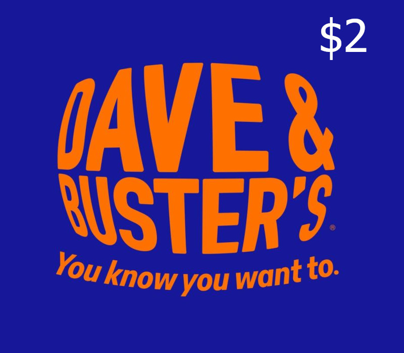 

Dave & Buster's $2 Gift Card US