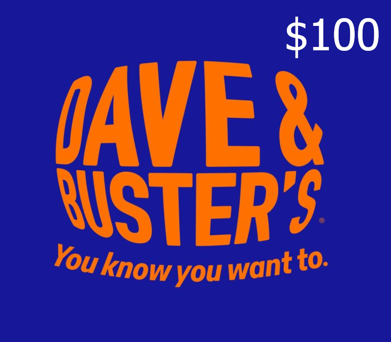 

Dave & Buster's $100 Gift Card US