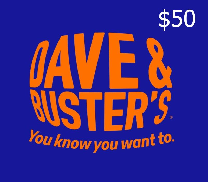 Dave & Buster's $50 Gift Card US