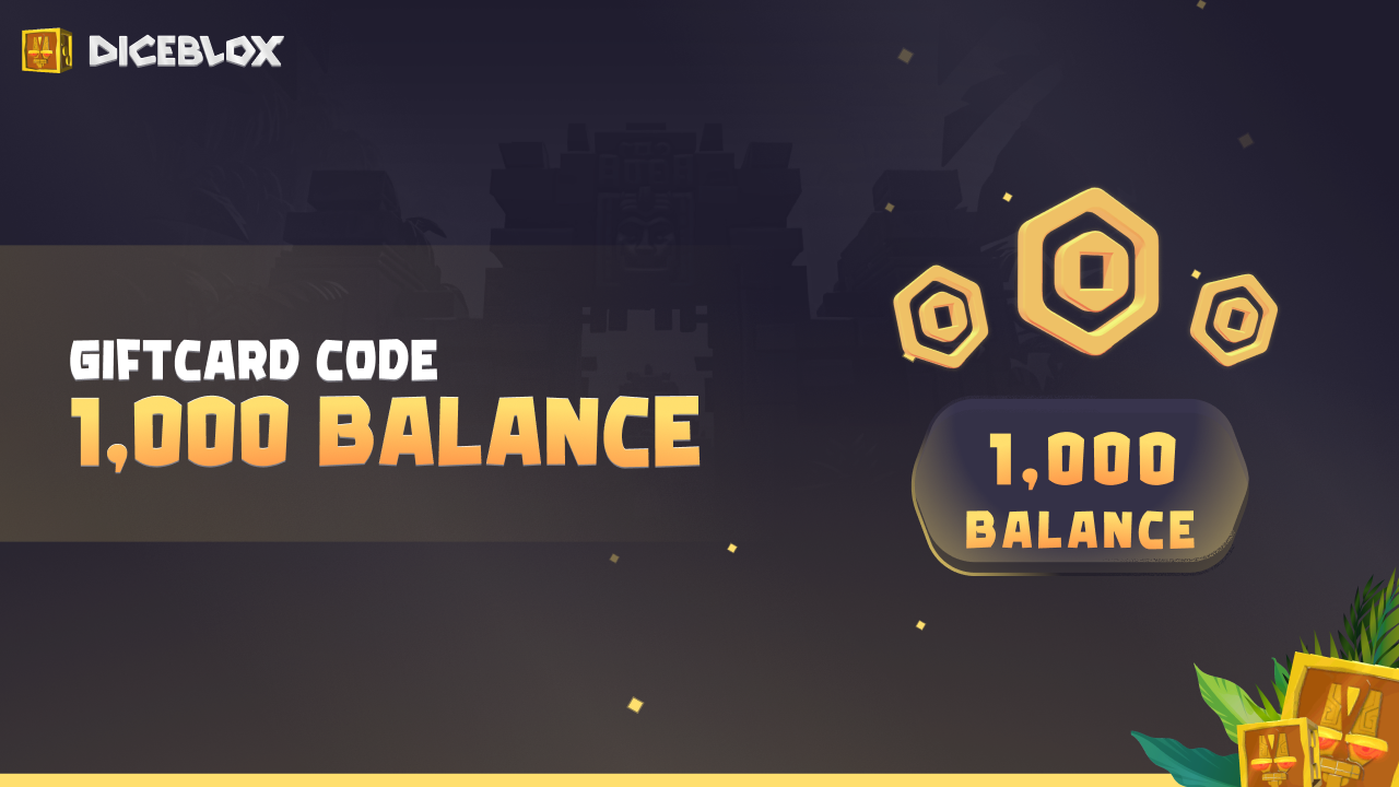 Diceblox 1.000 Balance Gift Card