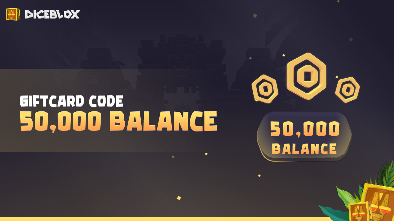 Diceblox 50.000 Balance Gift Card