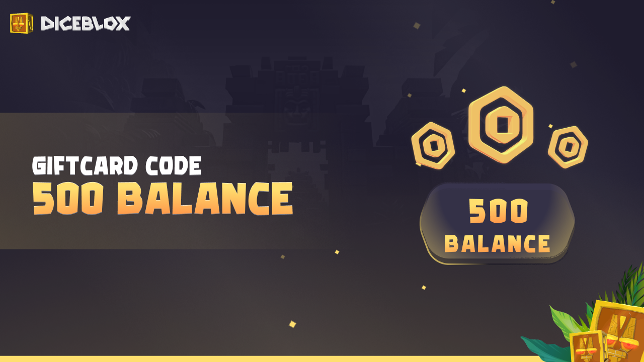 Diceblox 500 Balance Gift Card
