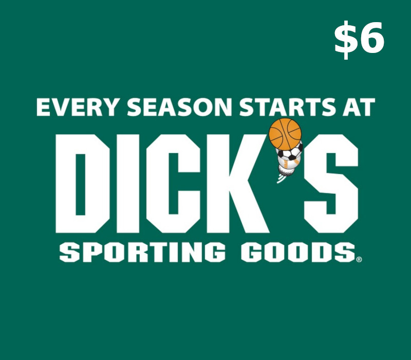 

Dicks Sporting Goods $6 Gift Card US