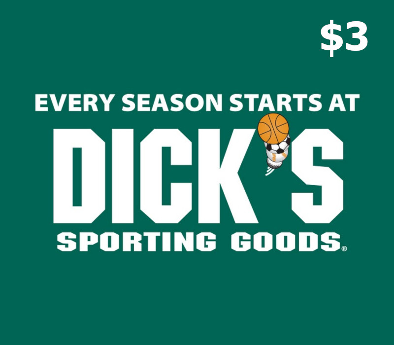 

Dicks Sporting Goods $3 Gift Card US