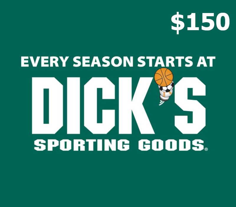 

Dicks Sporting Goods $150 Gift Card US
