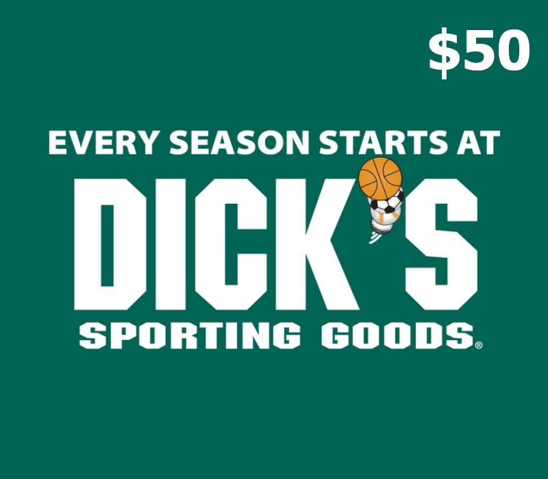 

Dicks Sporting Goods $50 Gift Card US