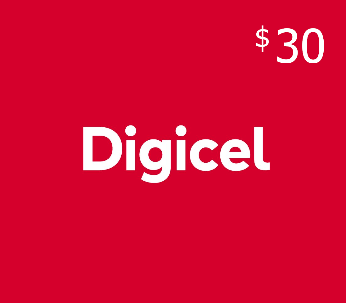 

Digicel $30 Mobile Top-up MQ