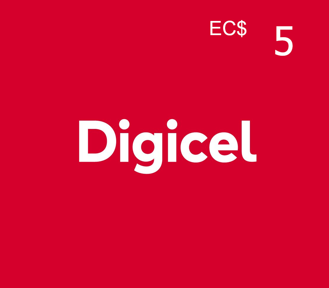 Digicel EC$5 Mobile Top-up MS