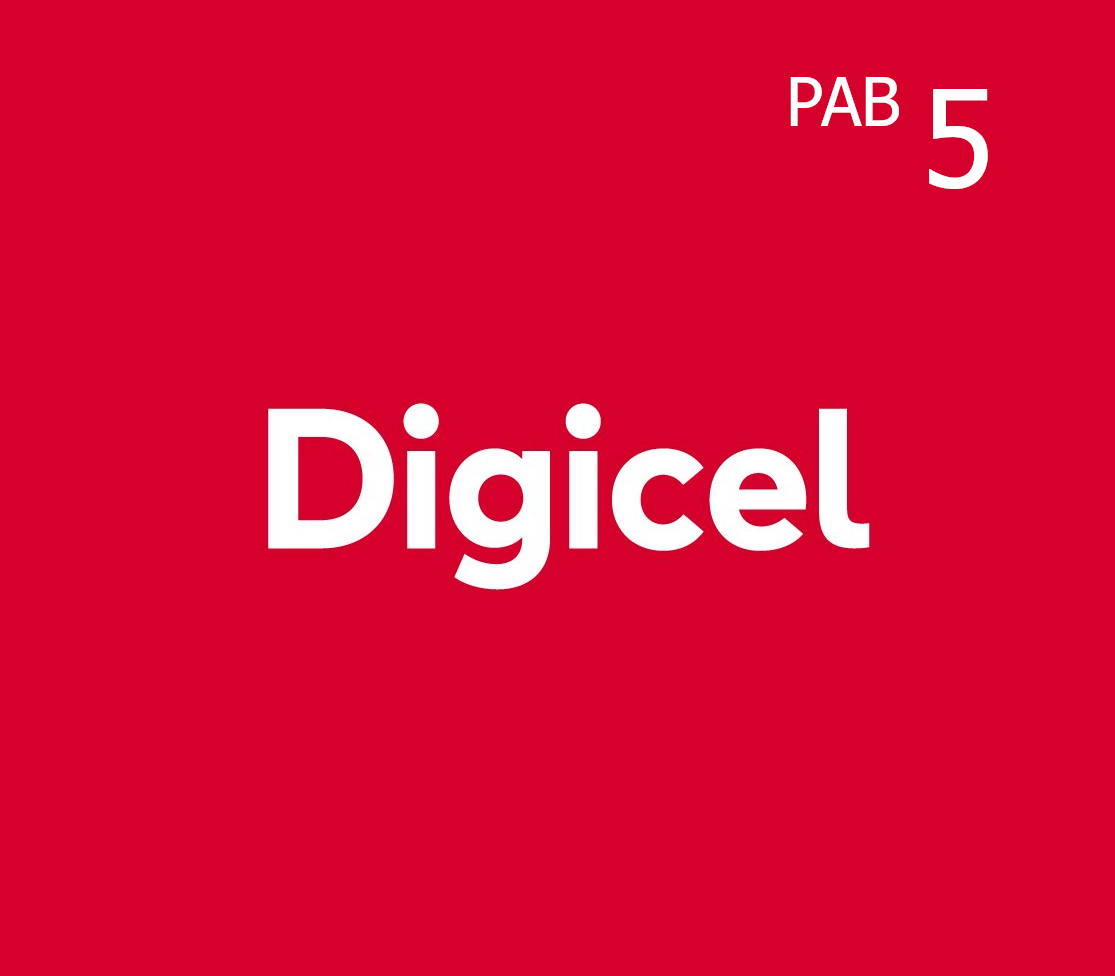 

Digicel 5 PAB Mobile Top-up PA