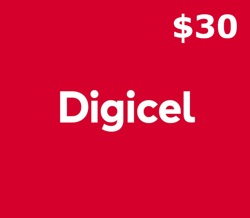 Digicel $30 Mobile Top-up TC