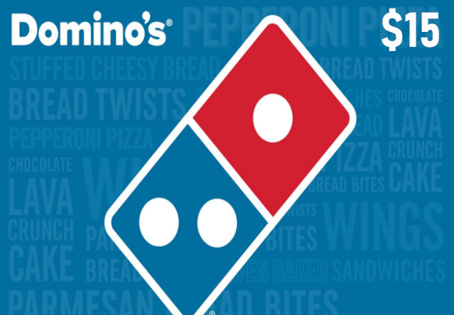 Dominos Pizza $15 Gift Card US