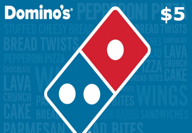 Dominos Pizza $5 Gift Card US