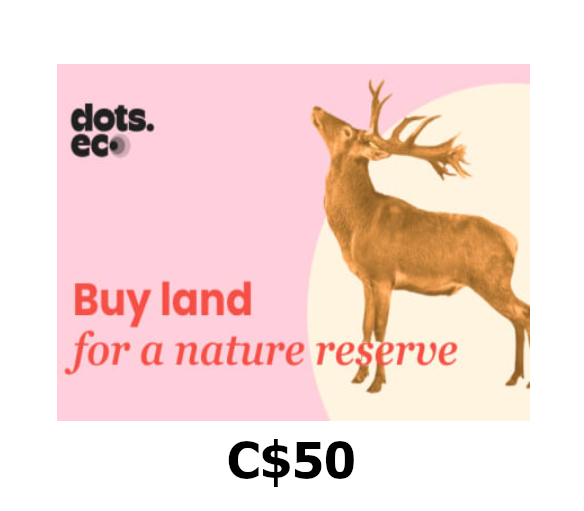 Dots.eco - Buy Land for Nature Reserves C$50 Gift Card CA