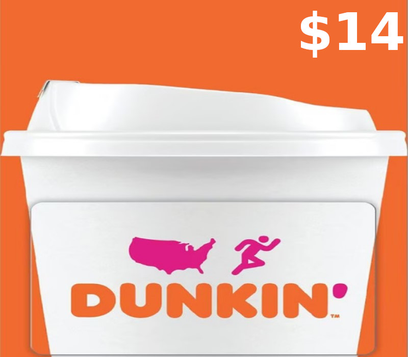 Dunkin Donuts $14 Gift Card US