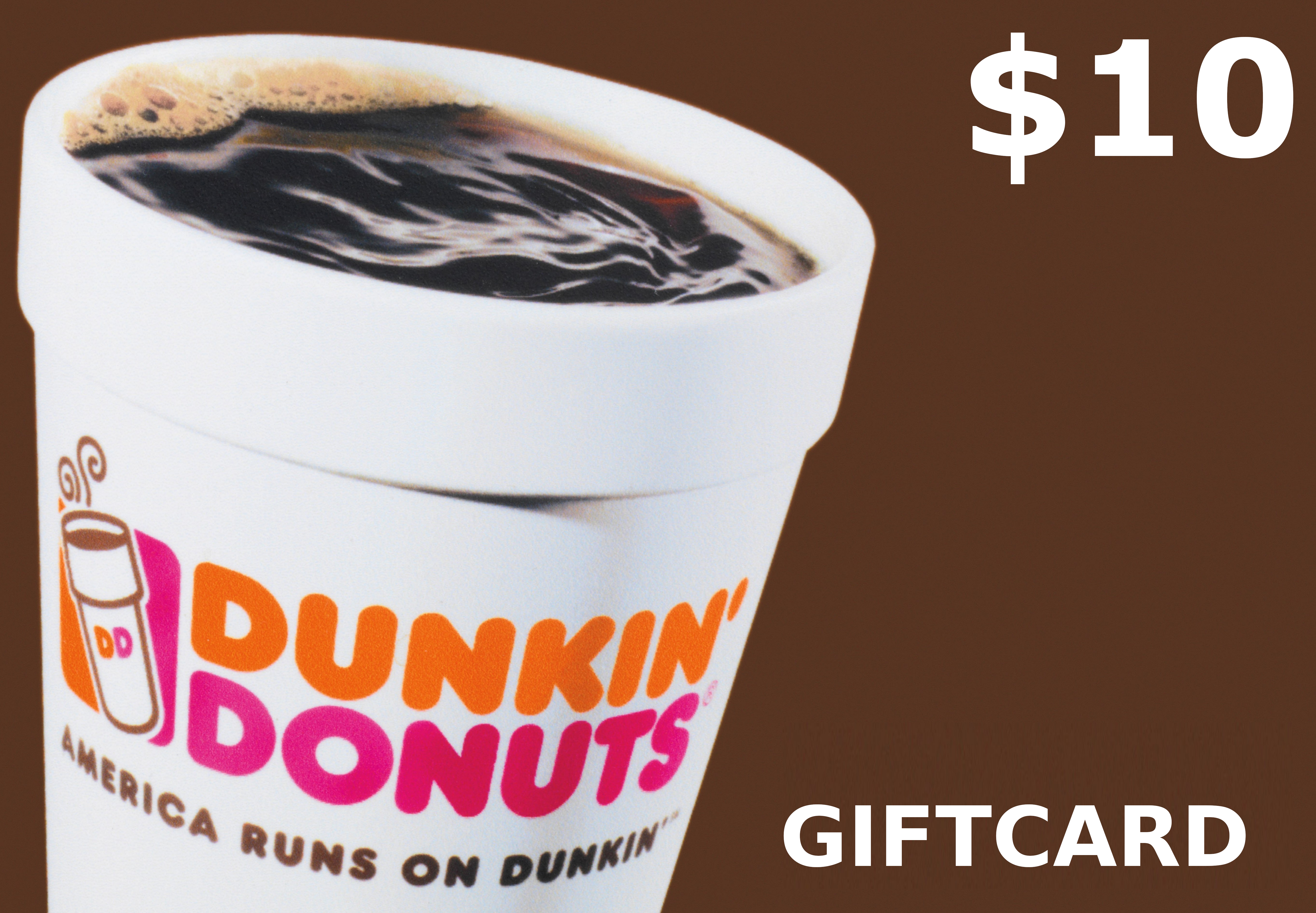 Dunkin Donuts $10 Gift Card US