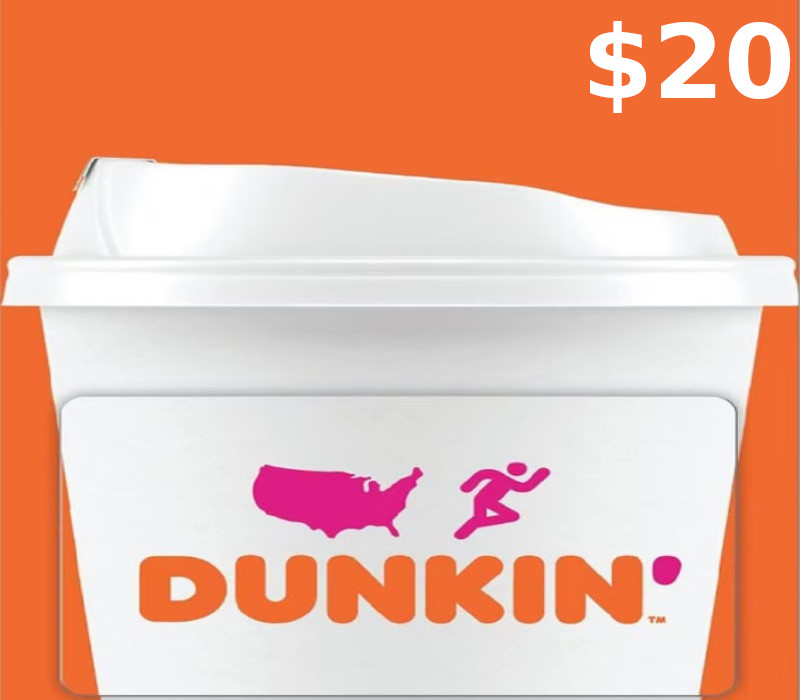 

Dunkin Donuts $20 Gift Card US