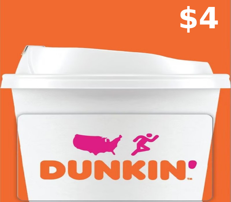 

Dunkin Donuts $4 Gift Card US