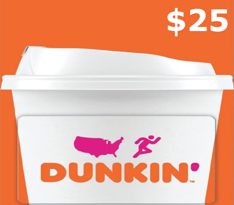 

Dunkin Donuts $25 Gift Card US