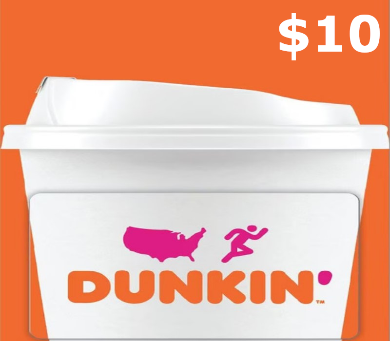 

Dunkin Donuts $10 Gift Card US