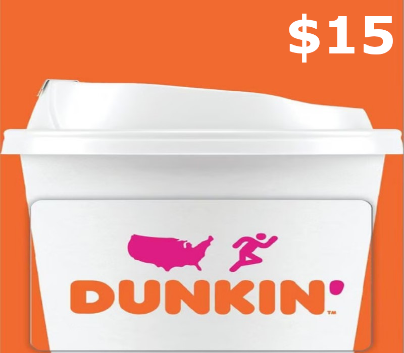 

Dunkin Donuts $15 Gift Card US