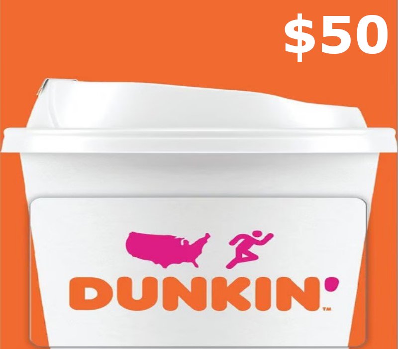 

Dunkin Donuts $50 Gift Card US