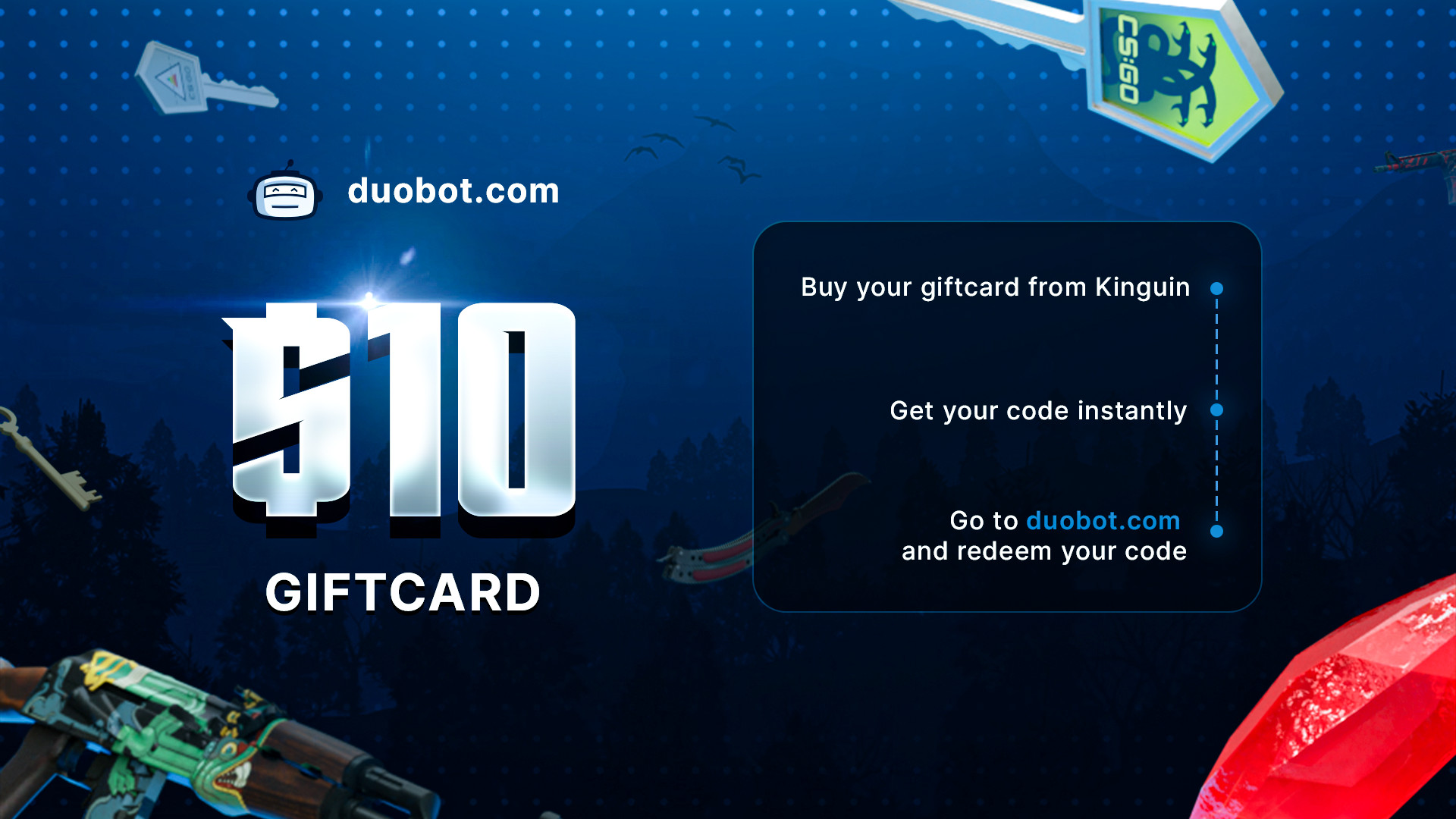 Duobot $10 Gift Card