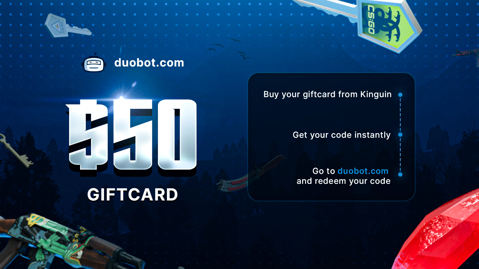 Duobot $50 Gift Card