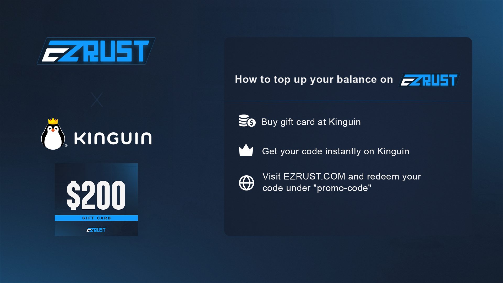 EZRUST $200 Gift Card