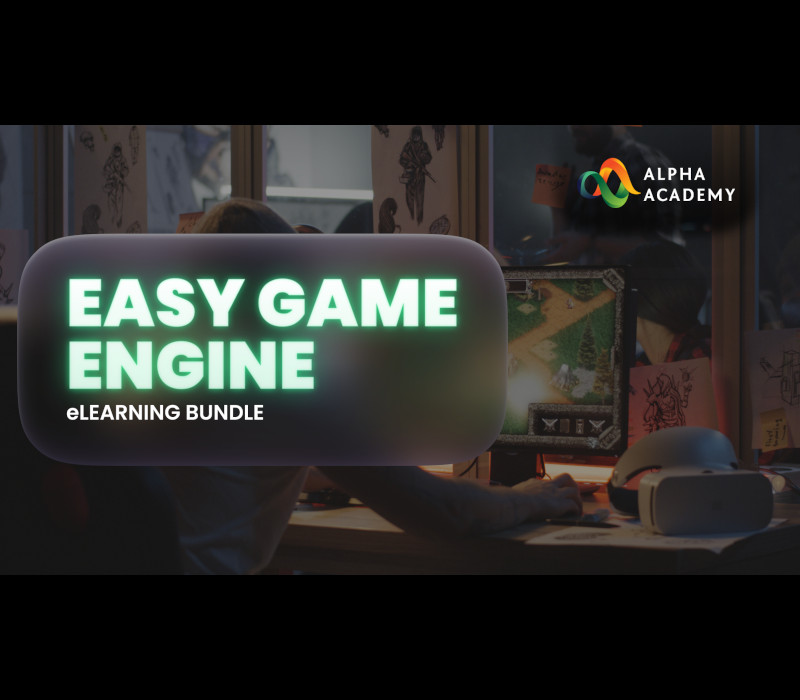 cover Easy Game Engine eLearning Bundle Alpha Academy Code