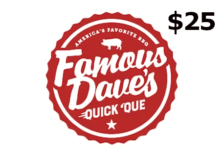 Famous Dave's $25 Gift Card US