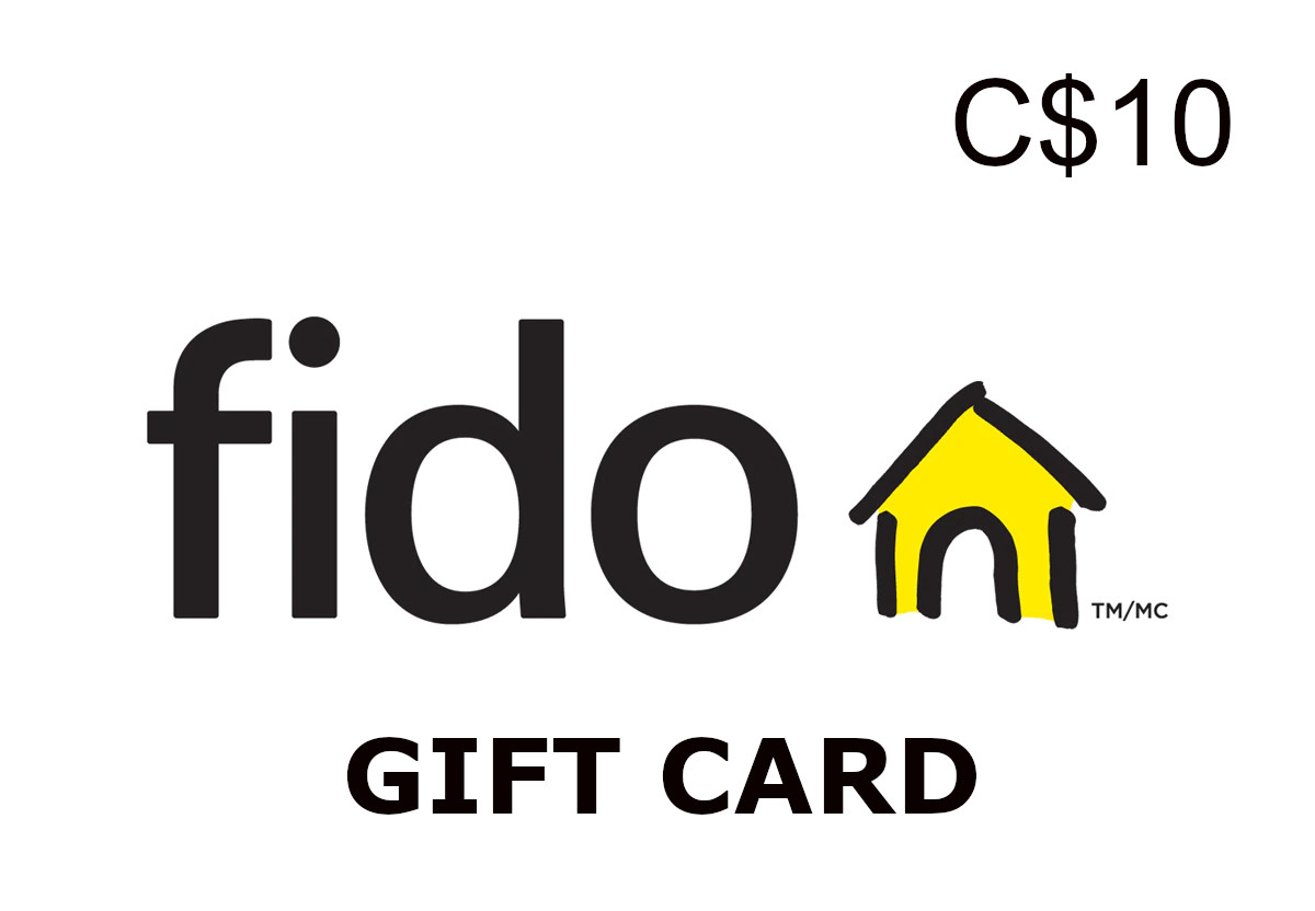Fido PIN C$10 Gift Card CA