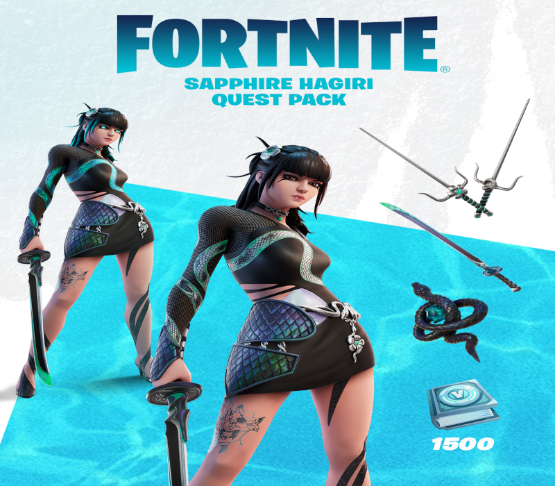 

Fortnite - Sapphire Hagiri Quest Pack DLC BR XBOX One / Xbox Series X|S CD Key