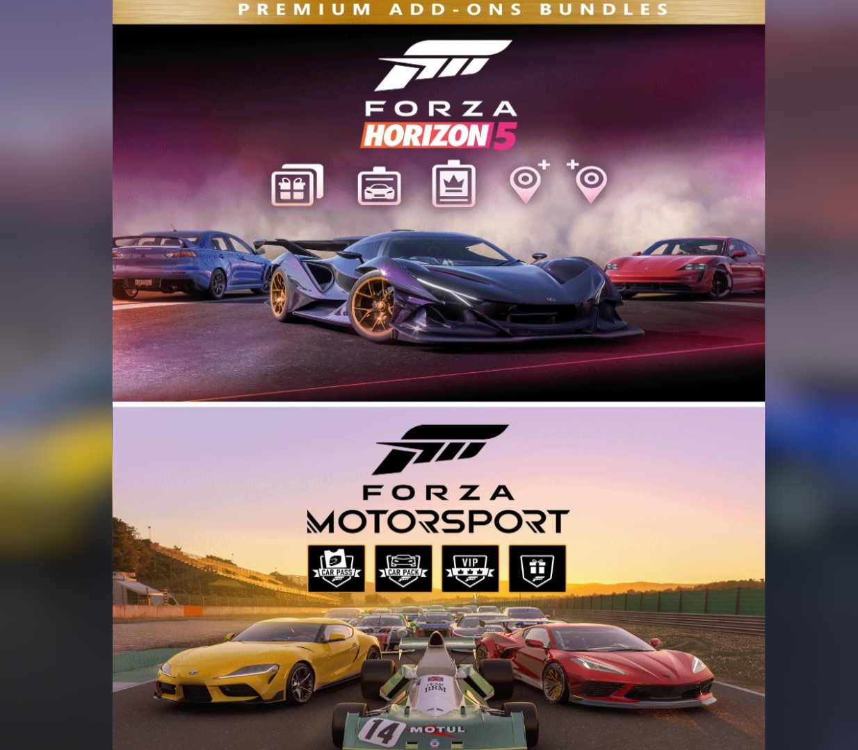 

Forza Motorsport and Forza Horizon 5 Premium Editions Bundle XBOX One / Xbox Series X|S Account