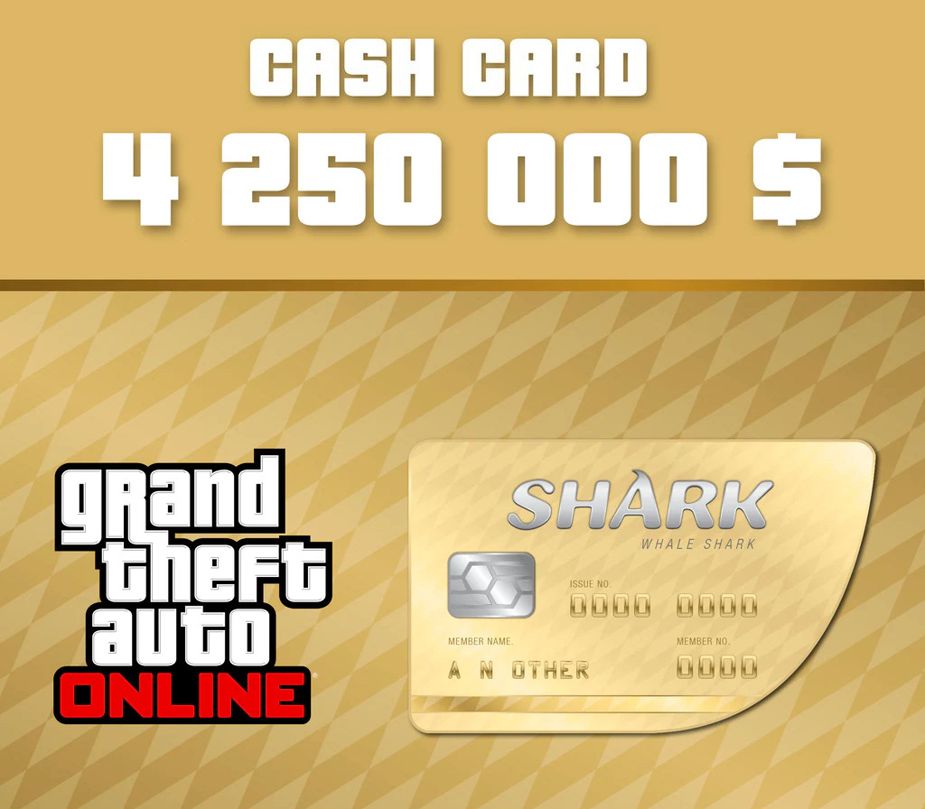 

Grand Theft Auto Online - $4,250,000 The Whale Shark Cash Card XBOX One CD Key